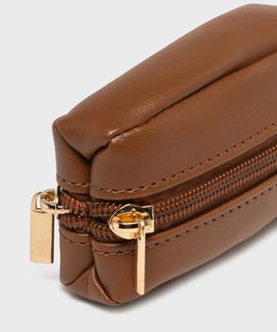 Porte-monnaie à double poche zippé femme vue2 - GEMO (ACCESS) - GEMO