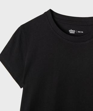 Tee-shirt manches courtes à col rond fille vue2 - GEMO 4G FILLE - GEMO