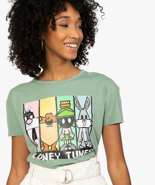 Tee-shirt femme à manches courtes imprimé - Looney Tunes vue2 - LOONEY TUNES - GEMO