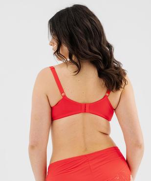 Soutien-gorge emboitant à armatures en dentelle femme grande taille vue2 - GEMO(HOMWR FEM) - GEMO