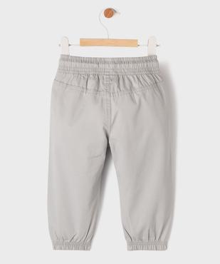 Pantalon jogger avec taille ajustable bébé garçon vue3 - GEMO(BEBE DEBT) - GEMO
