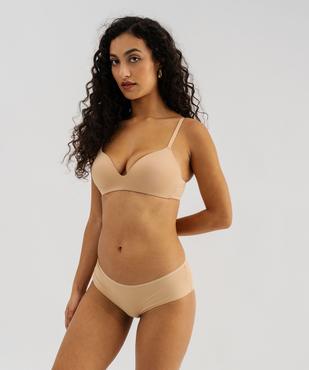 Soutien-gorge triangle sans armature à bonnets moulés vue8 - GEMO 4G FEMME - GEMO