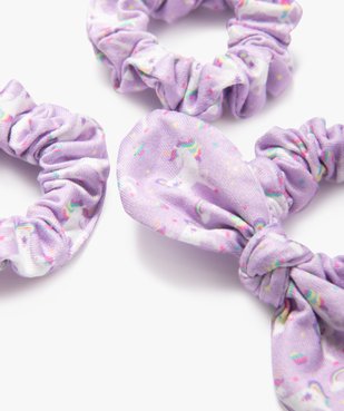 Chouchou à motif licorne fille (lot de 3) vue2 - GEMO (ACCESS) - GEMO