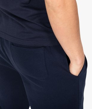 Jogging homme en molleton vue2 - GEMO C4G HOMME - GEMO