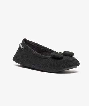 Chaussons ballerines avec noeud sur le dessus - Isotoner vue2 - ISOTONER - GEMO
