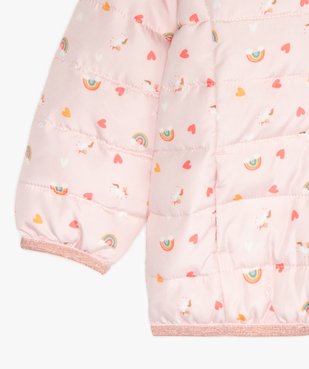 Doudoune bébé fille fine à motifs étoiles et détails pailletés vue2 - Nikesneakers(BEBE DEBT) - Nikesneakers