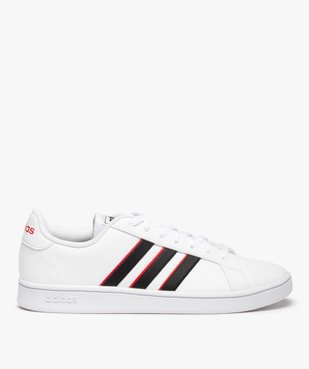 Baskets homme à bandes colorées – Adidas Grand Court Base vue1 - ADIDAS - GEMO