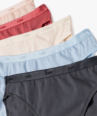 Culottes en coton stretch confort femme (lot de 5) - Les Pockets Dim vue2 - DIM - GEMO