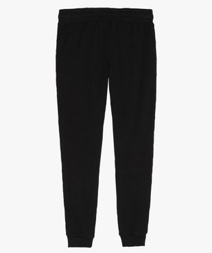 Pantalon de jogging fille avec inscriptions sur les côtés vue4 - GEMO (JUNIOR) - GEMO