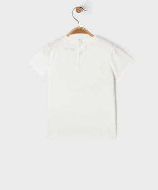 Tee-shirt manches courtes avec motif sur le buste bébé garçon vue3 - GEMO 4G BEBE - GEMO