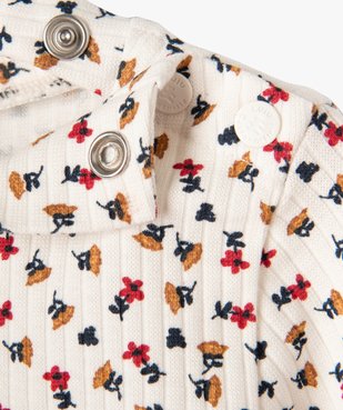 Sous-pull à motifs fleuris bébé fille - LuluCastagnette vue2 - LULUCASTAGNETTE - GEMO