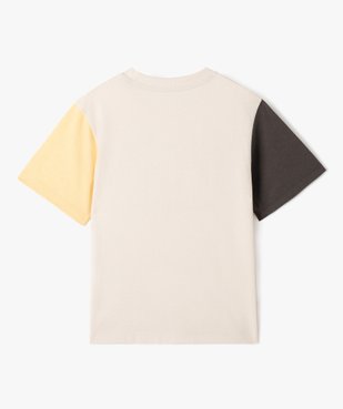 Tee-shirt garçon à manches courtes imprimé look rétro vue3 - GEMO (ENFANT) - GEMO