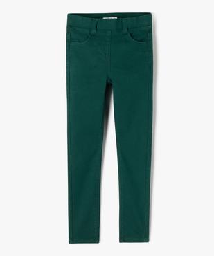 Pantalon skinny uni à taille élastiquée fille vue1 - GEMO 4G FILLE - GEMO