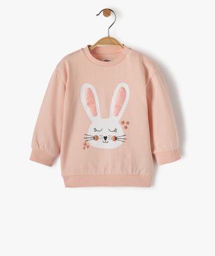 Sweat bébé fille avec motif animal sur l’avant vue1 - GEMO C4G BEBE - GEMO