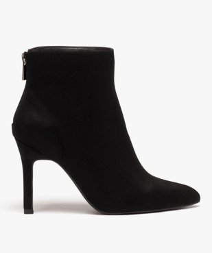 Bottines femme unies à talon fin et bout pointu vue1 - GEMO(URBAIN) - GEMO
