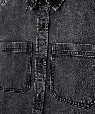 Chemise en jean avec capuche amovible garçon vue3 - GEMO 4G GARCON - GEMO