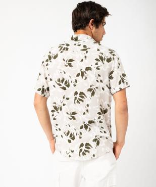 Chemise manches courtes col cubain en viscose imprimée homme vue6 - GEMO (HOMME) - GEMO