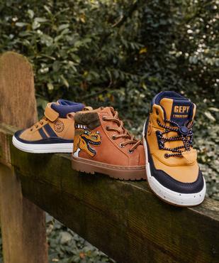 Boots avec motif dinosaure avec semelle crantée garçon - Buggy vue6 - BUGGY - GEMO