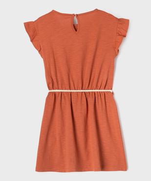Robe fille en maille avec buste brodé et manches à volants vue13 - GEMO 4G FILLE - GEMO