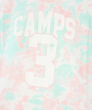 Tee-shirt fille à manches courtes avec revers cousus - Camps United vue3 - CAMPS UNITED - GEMO