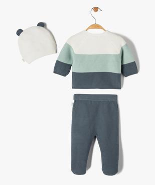 Ensemble bébé layette 3 pièces : brassière + pantalon + bonnet - LuluCastagnette vue5 - LULUCASTAGNETTE - GEMO