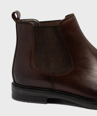 Chelsea boots en cuir homme - Tanéo vue6 - TANEO GEMO FOR GOOD - GEMO
