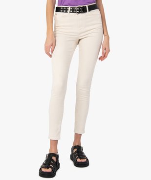 Jean femme coupe Skinny taille haute vue2 - GEMO(FEMME PAP) - GEMO