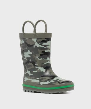 Bottes de pluie à camouflage garçon - 5 Miles vue2 - 5 MILES - GEMO