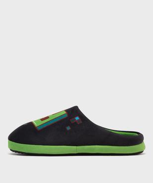 Chaussons mules en velours doux imprimés garçon - Minecraft vue3 - MINECRAFT - GEMO
