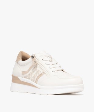Baskets confort avec lacets et zip femme vue2 - G'FLEX GEMO FOR GOOD - GEMO