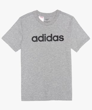 Tee-shirt garçon chiné à manches courtes et logo poitrine - Adidas vue1 - ADIDAS - GEMO