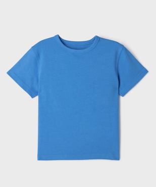 Tee-shirt manches courtes et col rond en coton épais garçon vue1 - GEMO 4G GARCON - GEMO