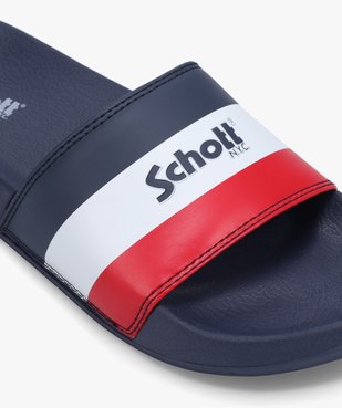 Mules de piscine homme à bandeau tricolore – Schott vue6 - SCHOTT - GEMO