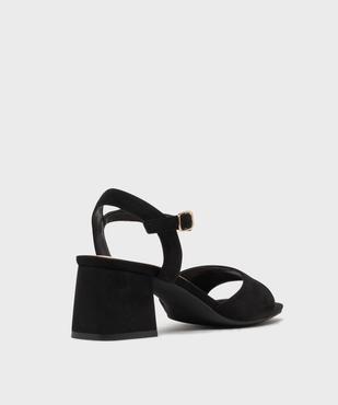 Sandales à talon toucher velours femme - Valentina Baldano vue4 - VALENTINA BALDA - GEMO