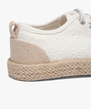 Baskets fille en toile avec semelle en corde vue6 - GEMO (ENFANT) - GEMO