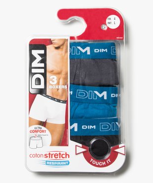 Boxer homme en coton stretch respirant - Dim (lot de 3) vue1 - DIM - GEMO