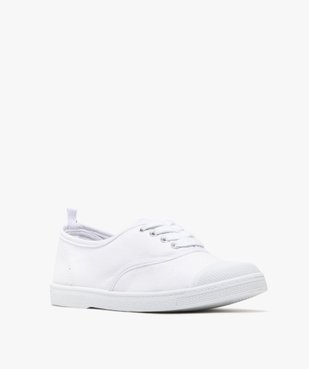 Baskets en toile avec lacets et bout renforcé femme vue10 - VALENTINA BALDA - GEMO