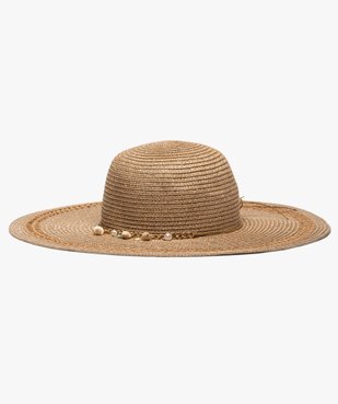 Chapeau femme forme capeline en paille et fil lurex vue1 - GEMO (ACCESS) - GEMO