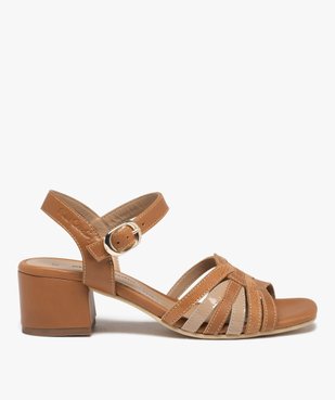 Sandales femme dessus fines brides en cuir – Pierre Cardin vue1 - PIERRE CARDIN D - GEMO