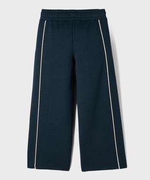 Pantalon de jogging coupe large avec taille ajustable fille vue4 - GEMO (ENFANT) - GEMO