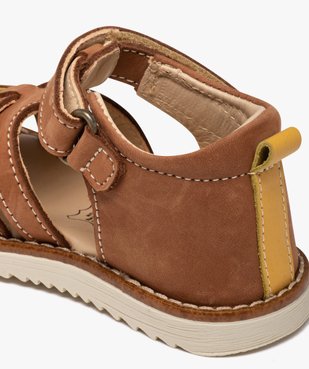 Sandales bébé garçon en cuir à bout fermé – NA! vue6 - NA! - GEMO
