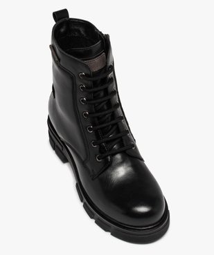 Boots femme unies à talon large et semelle crantée vue5 - Nikesneakers (CASUAL) - Nikesneakers