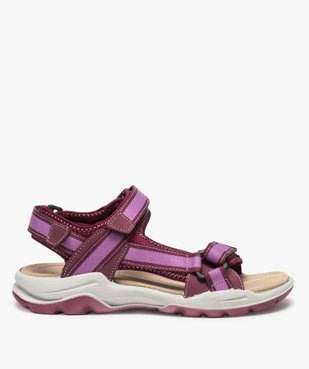 Sandales femme sport à brides scratch vue1 - GEMO (CASUAL) - GEMO