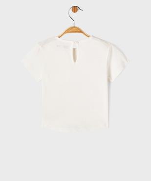 Tee-shirt manches courtes avec poche fantaisie bébé fille vue3 - GEMO 4G BEBE - GEMO