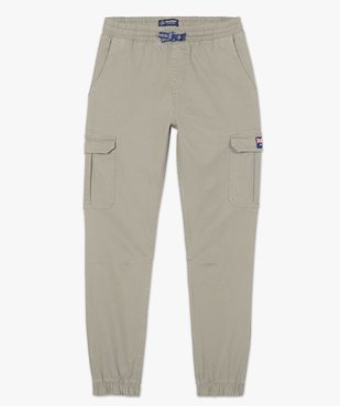 Pantalon homme cargo à taille élastiquée - Roadsign vue4 - ROADSIGN - GEMO