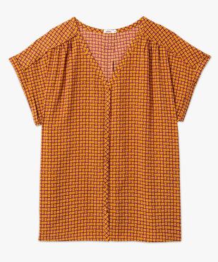 Blouse imprimée à manches courtes femme grande taille vue4 - GEMO 4G GT - GEMO