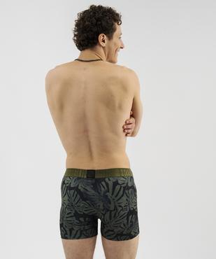Boxer à motif feuillage homme - Freegun vue3 - FREEGUN - GEMO