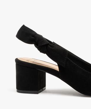 Escarpins sling-back avec noeud sur le côté femme - Valentina Baldano vue6 - VALENTINA BALDANO GEMO FORGOOD - GEMO