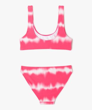 Maillot de bain 2 pièces fluo fille vue3 - GEMO 4G FILLE - GEMO