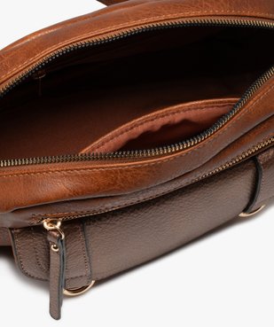 Sac besace compact avec rabat irisé et pompons femme vue7 - GEMO (ACCESS) - GEMO